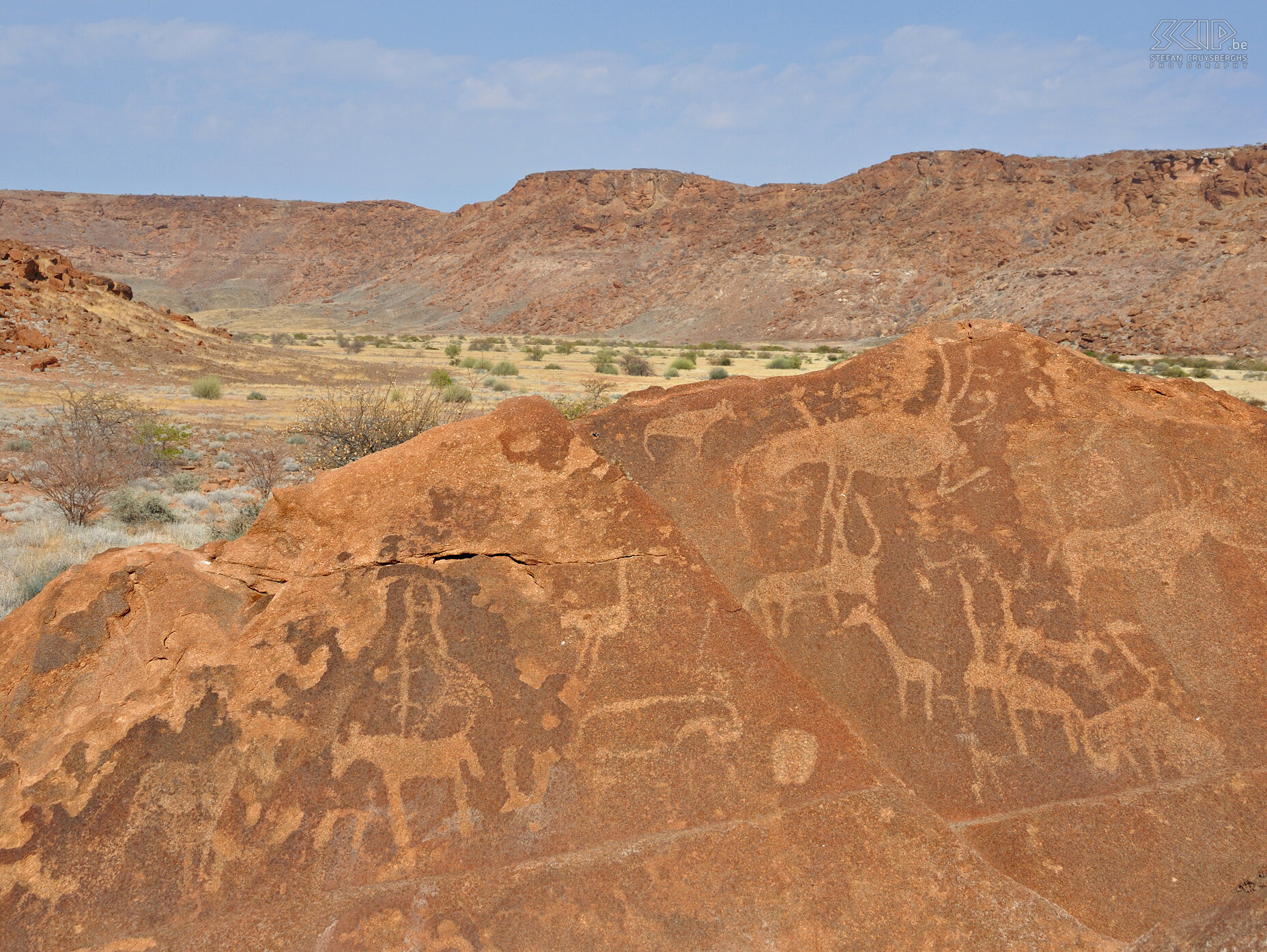 Twyfelfontein Twyfelfontein is een site met zeer oude rotsgravingen (6000 tot 2000 jaar oud) en het staat op de lijst van het UNESCO werelderfgoed. Stefan Cruysberghs